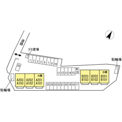 【区画図】 | マリーゴールド　B棟