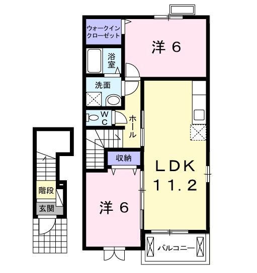 【間取り】 | エクセレント・ネサキ　Ｇ