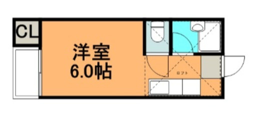 久留米市合川町のアパートの間取り