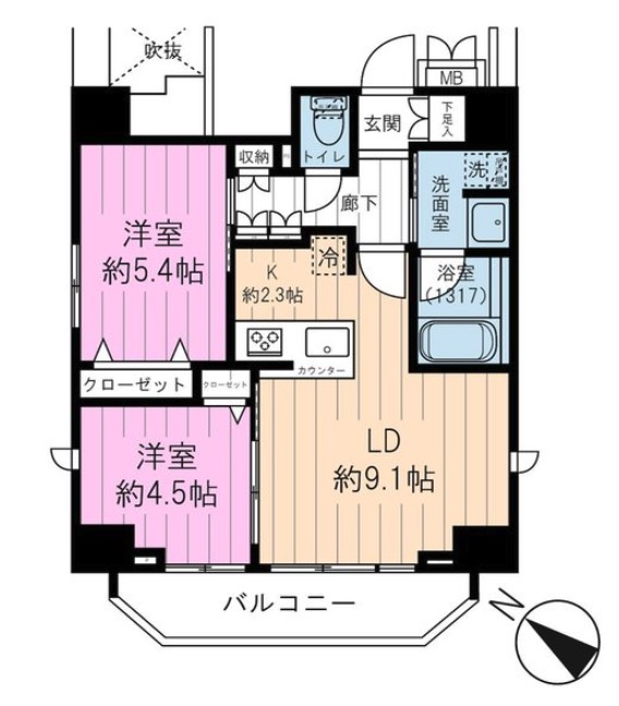★仲介手数料半額★GALA VISTA SUIDOBASHI （3面採光・通風良好）