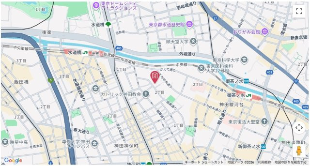 【地図】 | ★仲介手数料半額★GALA VISTA SUIDOBASHI （3面採光・通風良好）