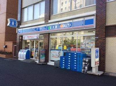 ローソン金杉橋店 74m