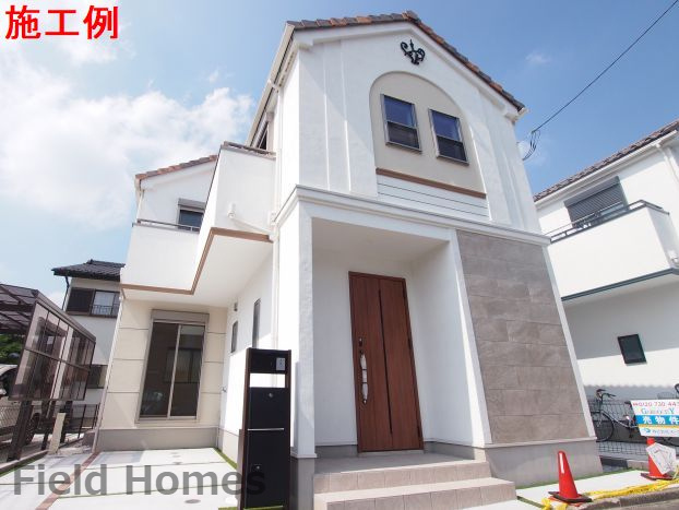 厚木市戸田新築戸建て　3期の外観|外観施工例