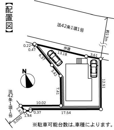 厚木市戸田新築戸建て　3期の区画図|区画図「厚木市戸田新築戸建て」