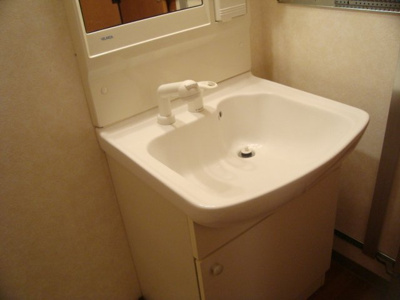 【洗面所】 | 新道ハイツ | 洗髪洗面化粧台