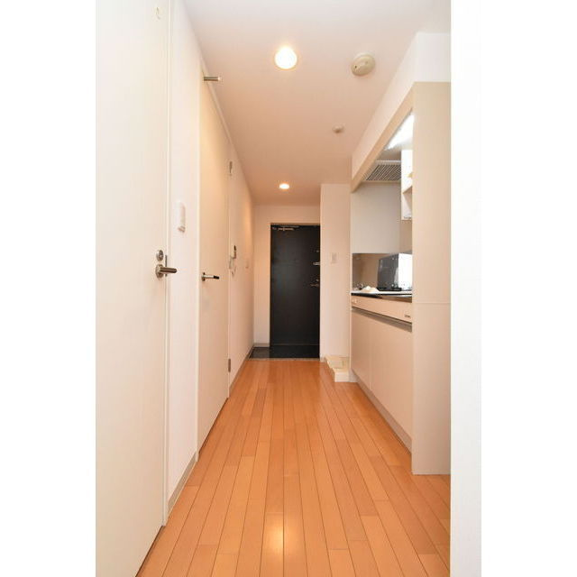 ルクレ阿波座レジデンスの玄関