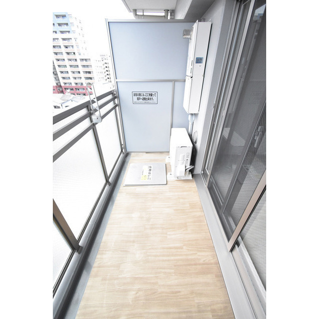 エスリード中之島ザ・コアのバルコニー