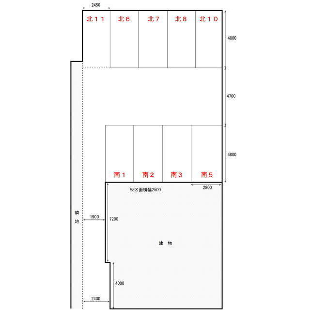 岐阜市金宝町３丁目の駐車場の外観
