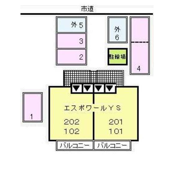 エスポワールＹＳの駐車場