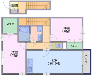 【間取り】 | ハイツメビウスB棟