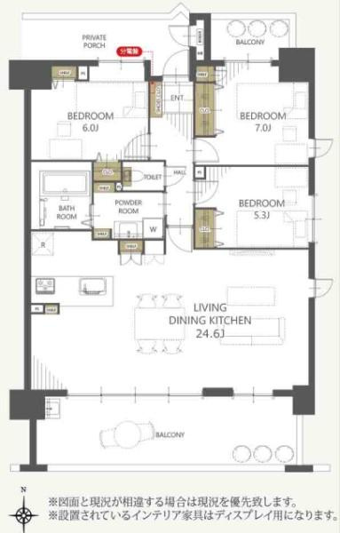 ポレスター文京町の間取り