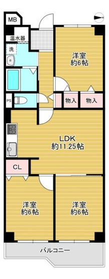 【間取り】 | 守口ハイライフA棟