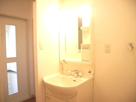 サンハイツの独立洗面台|広い洗面スペース
