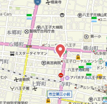 『八王子市マンション』サンビュー南町【仲介手数料無料】　八王子市南町5-6の地図