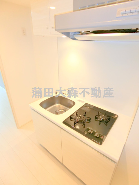 プレール・ドゥーク大森町のキッチン|2口ガスシステムキッチン