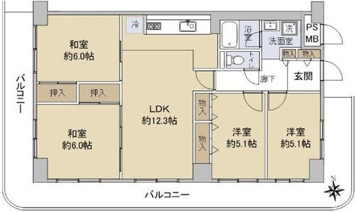 【間取り】 | メゾンドール高石