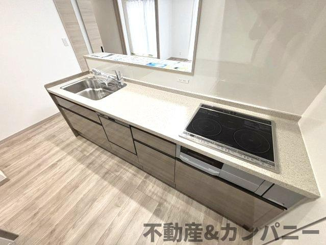 余戸東2丁目の新築のおうち1号棟　新築建売住宅　松山市余戸東２丁目新築戸建のキッチン|使いやすいキッチンです