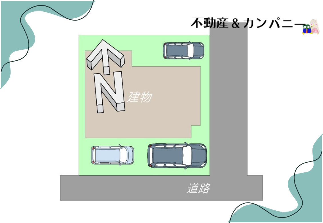 余戸東2丁目の新築のおうち1号棟　新築建売住宅　松山市余戸東２丁目新築戸建の区画図