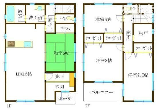【間取り】 | 前橋市国領町　中古住宅