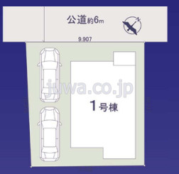 【新築分譲住宅】新座市野火止３丁目の区画図