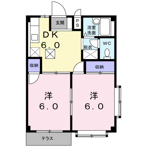 アメニティーの間取り