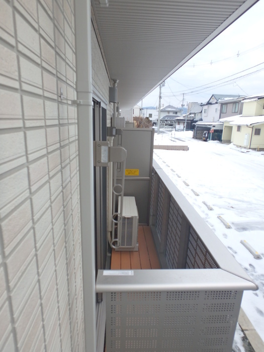 リジエール西仙北のバルコニー