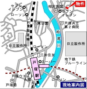 メゾンパサニアの地図|案内図