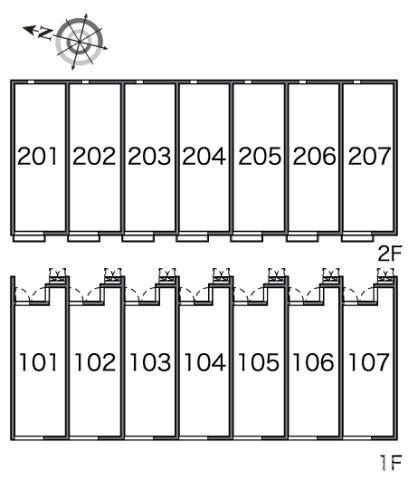 レオネクスト旭町の区画図