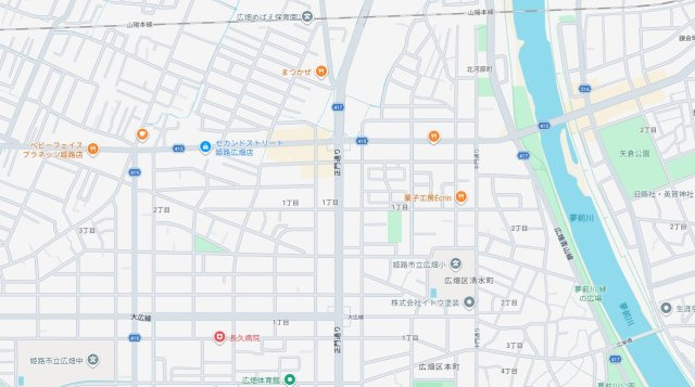姫路市広畑区正門通1丁目　　山陽電鉄網干線「広畑駅」徒歩13分の地図