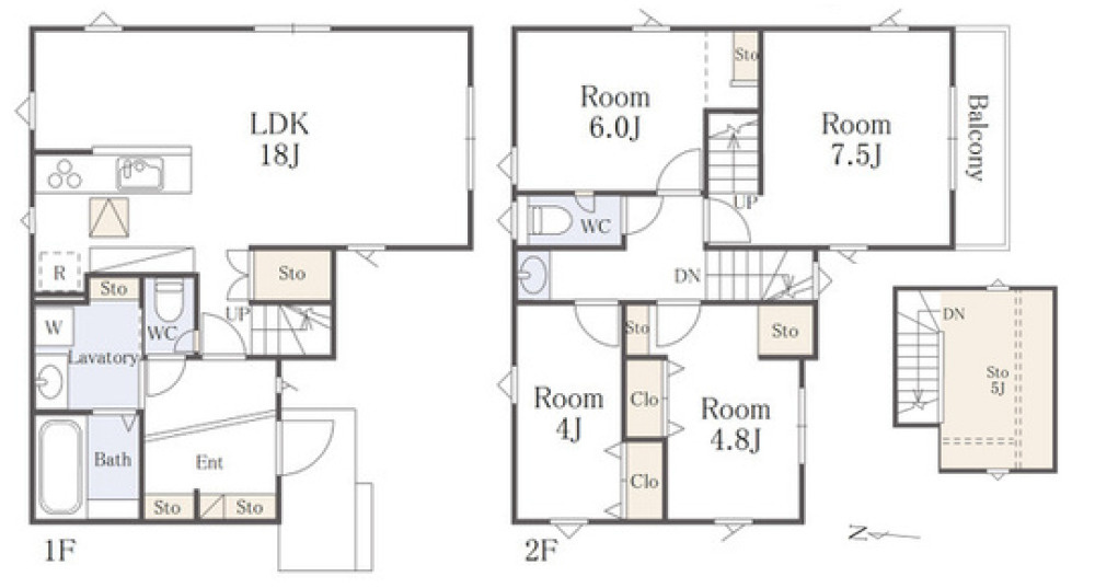 練馬区土支田4丁目　土地31坪×2台駐車可　限定1棟の間取り|4LDK+ロフト+カースペース2台分　敷地面積 139.19ｍ2　建物面積 95.43ｍ2(ロフト部分 8.28ｍ2を除く)