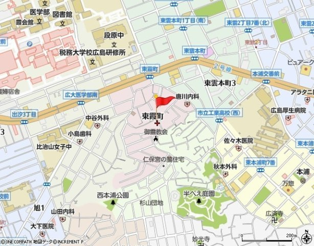 ＰＬＥＩＮ　ＳＯＬＥＩＬ　東霞町の地図