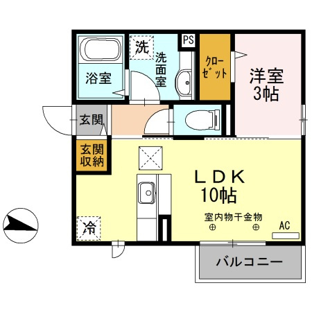 プレジール津志田の間取り