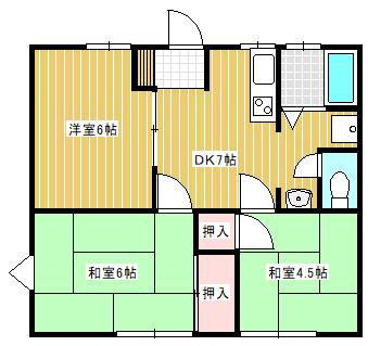 グリーンヒルⅡの間取り