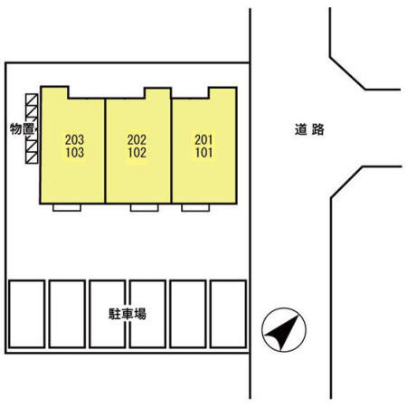 ビビット Ｓ.Ｉの区画図