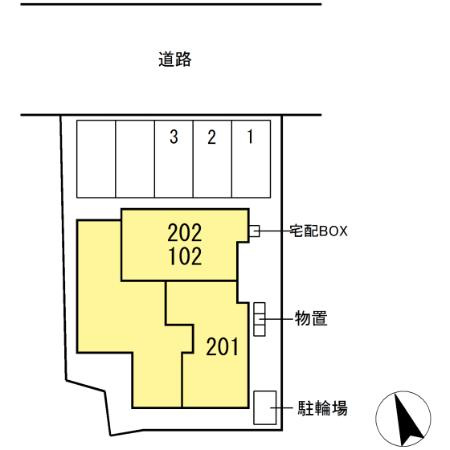 (仮称)D-ROOM北上青柳町の区画図