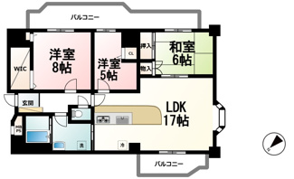 【間取り】 | アメニティ瀬田