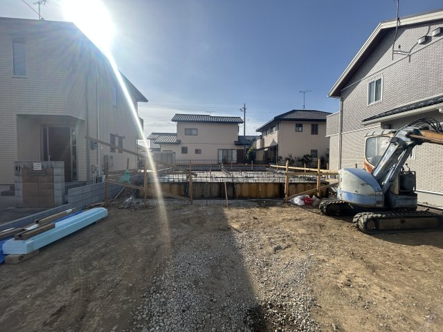 新築　太田市世良田町第5　クレイドルガーデン　1号棟の外観|現地写真　2026年4月完成予定！類似物件のご内覧等、お気軽にお問合せください♪　							

　