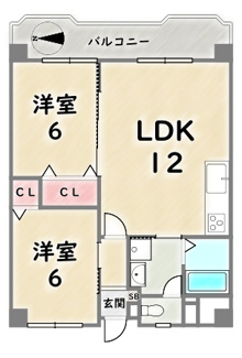 【間取り】 | 京都四条グランドハイツ