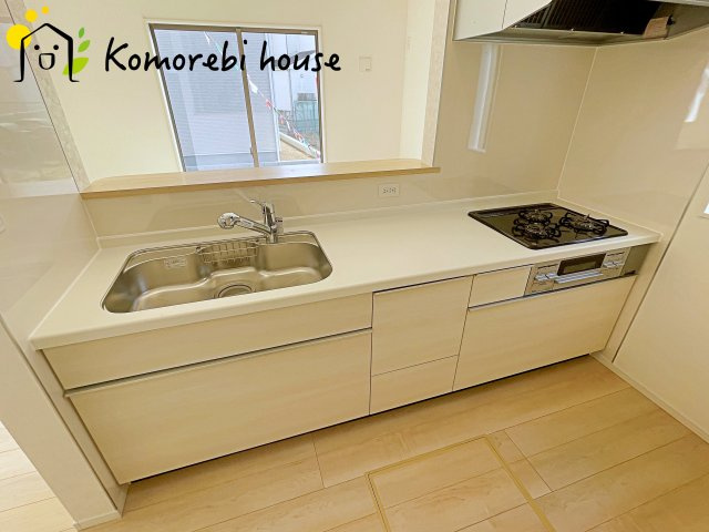 上尾市大谷本郷　第8　Ⅱ期　新築一戸建て　クレイドルガーデン　02のキッチン|26.2.5撮影済み