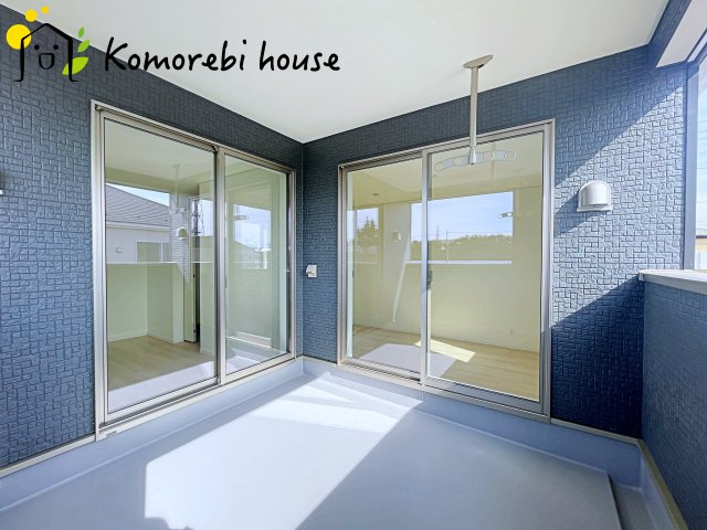 上尾市大谷本郷　第8　Ⅱ期　新築一戸建て　クレイドルガーデン　02のバルコニー|26.2.5撮影済み