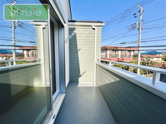 【バルコニー】 | 室内物干し・食洗機付　LDK高天井　三山2　1棟 | 施工例