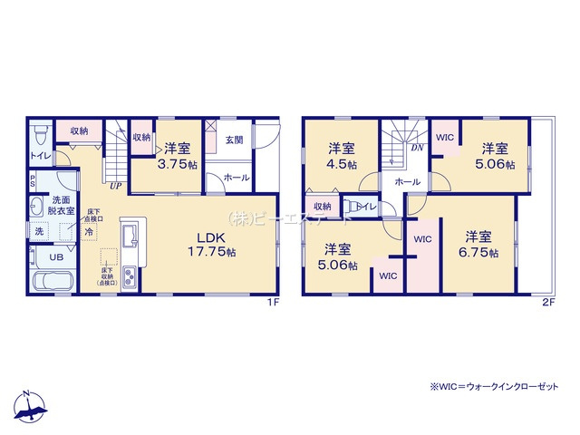 【間取り】 | 知多市金沢郷中第２　4号棟