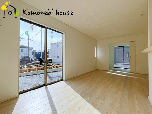 上尾市大谷本郷　第8　Ⅱ期　新築一戸建て　クレイドルガーデン　05の居間・リビング|26.2.5撮影済み