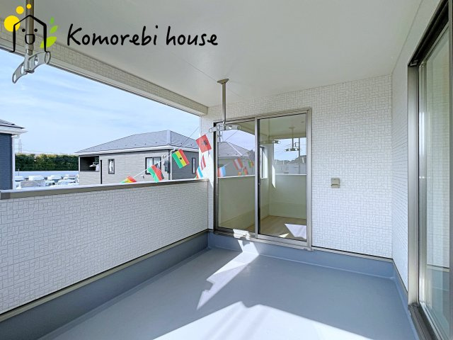 上尾市大谷本郷　第8　Ⅱ期　新築一戸建て　クレイドルガーデン　05のバルコニー|26.2.5撮影済み