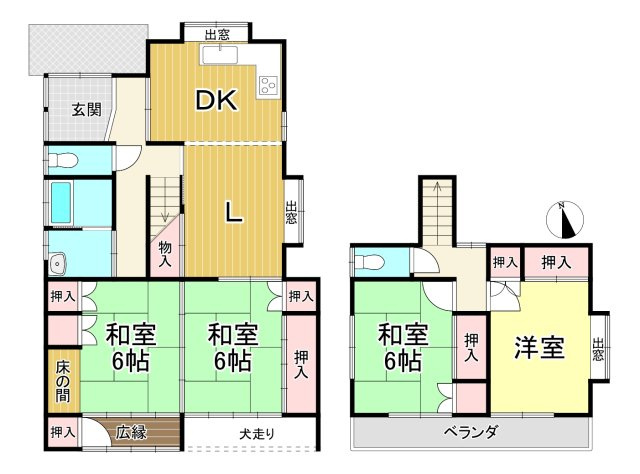 半田市上池町1丁目の間取り|4LDK♪