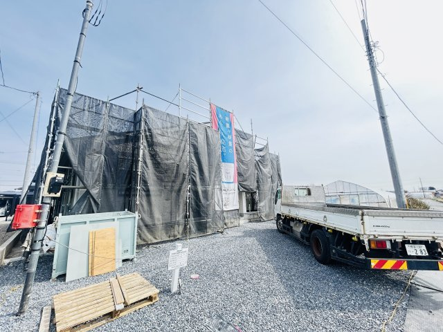 新築　伊勢崎市市場町第9　クレイドルガーデン　1号棟の外観|現地写真　2026年3月完成予定！類似物件のご内覧等、お気軽にお問合せください♪　							

　