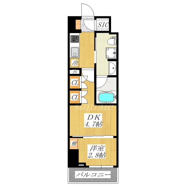 ＡＲＫＭＡＲＫ志茂Ｓｔａ．の間取り|使いやすい間取りです☆