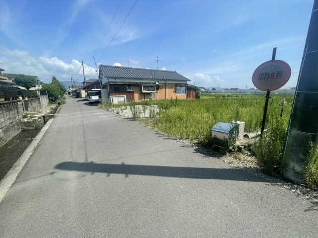 鏡町貝洲土地の前面道路含む現地写真
