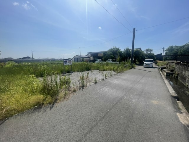 鏡町貝洲土地の前面道路含む現地写真
