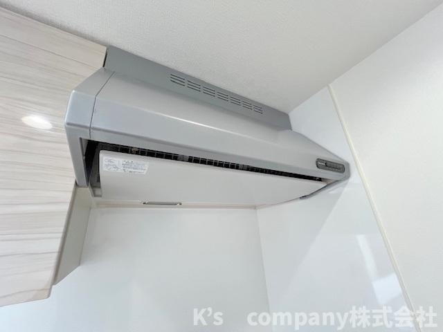 ◎茅ヶ崎市赤松町　プライム湘南辻堂リーフィアレジデンスのキッチン|お手入れのしやすいレンジフード☆